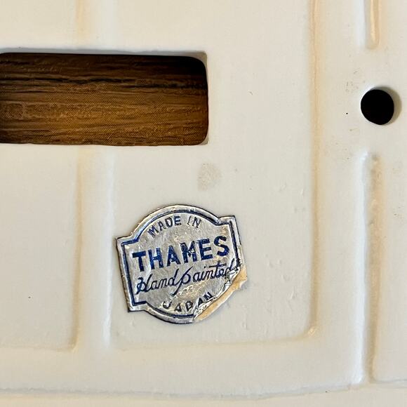 Lot Of 4 Vtg Thames Hand Painted Porcelain Wall Double Switch Plates Floral - Picture 3 of 4